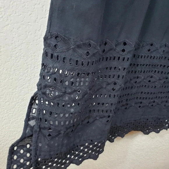 J.Crew Black Crochet Dress Size 2 Party Summer Beach Vacation - Picture 3 of 7